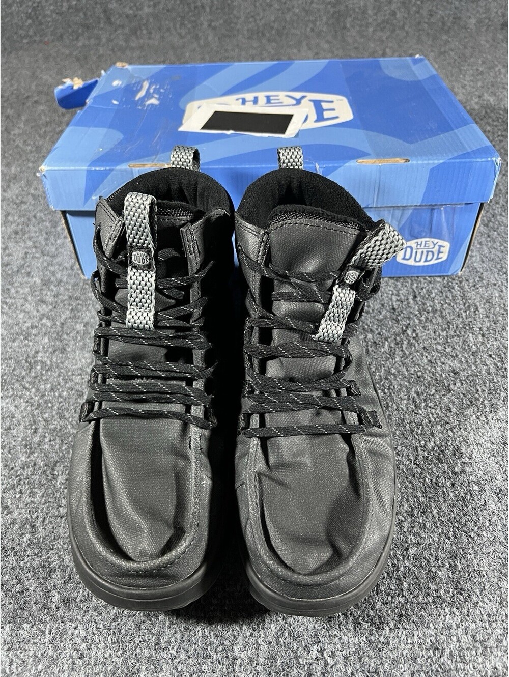 HeyDude womens Wendy Peak Apres Twill boots Black womens 8